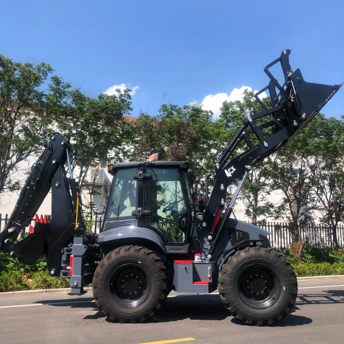 Standard 4CX backhoe loader working